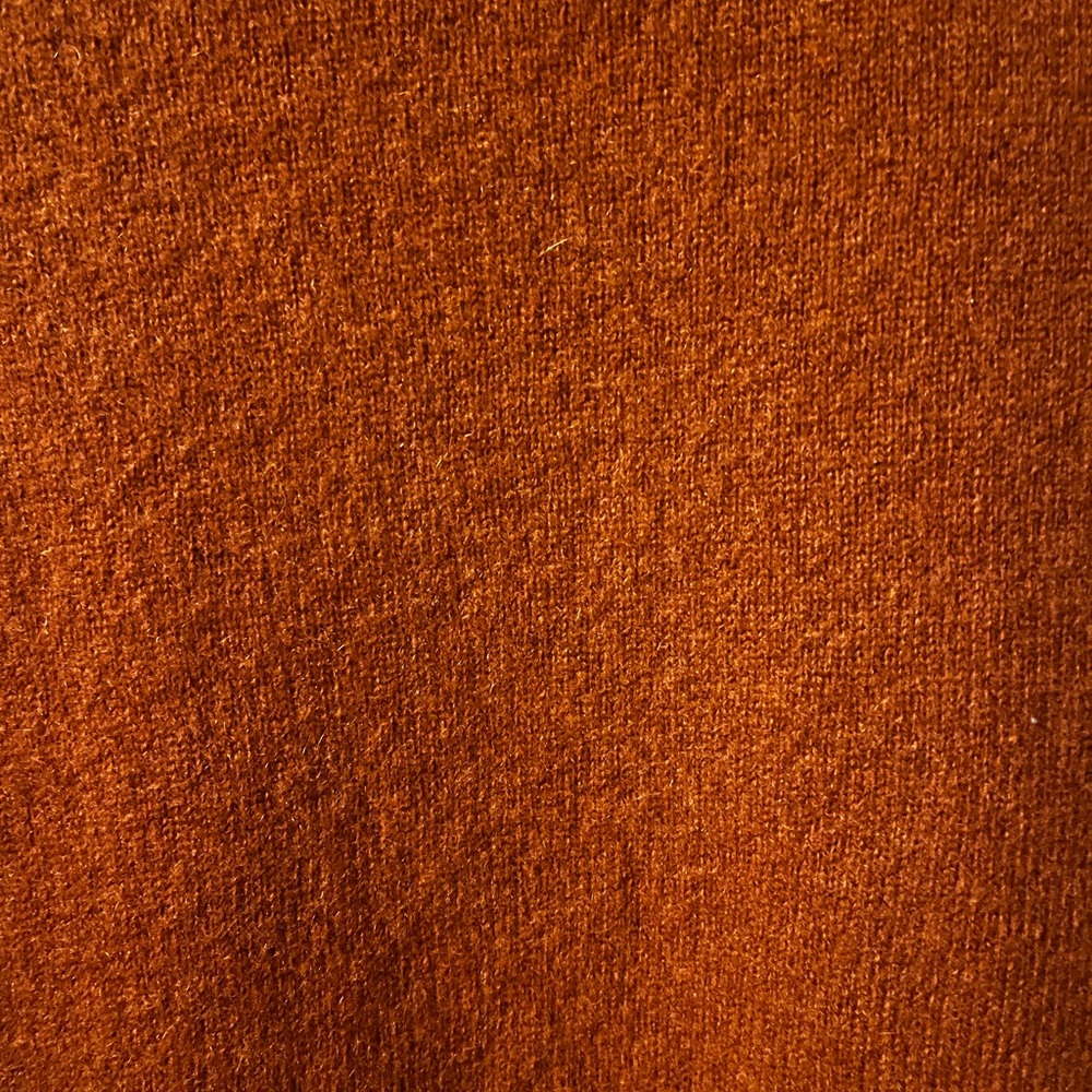 Charter Club Women's Orange Crew Neck 100% Cashmere Sweater - Picture 7 of 7